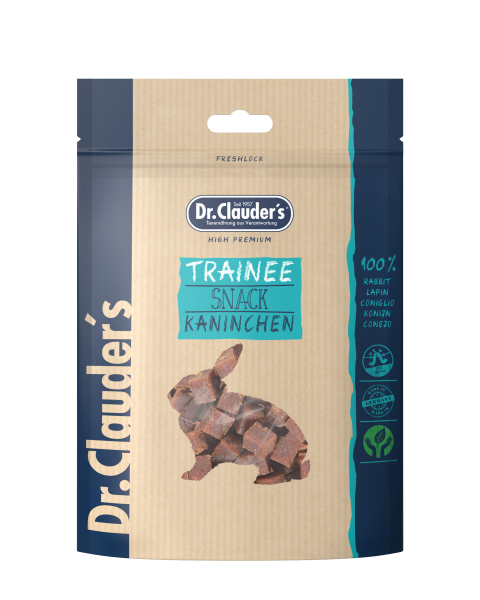 Dr.Clauder`s Trainee Snack Kaninchenfleisch für Hunde und Katzen