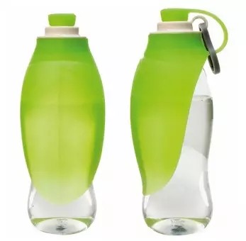 Trinkflasche mit Silikon Trinkblatt, ca. 0,6 Liter Inhalt