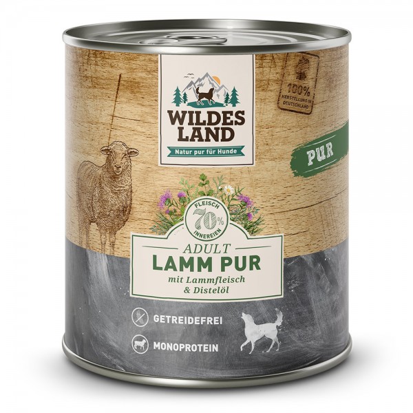 Wildes Land PUR Adult - Lamm mit Distelöl