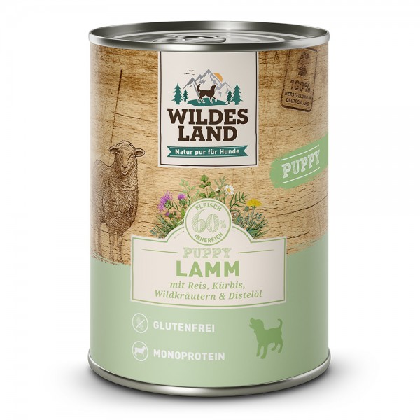 Wildes Land Classic Puppy - Welpenfutter Lamm mit Reis