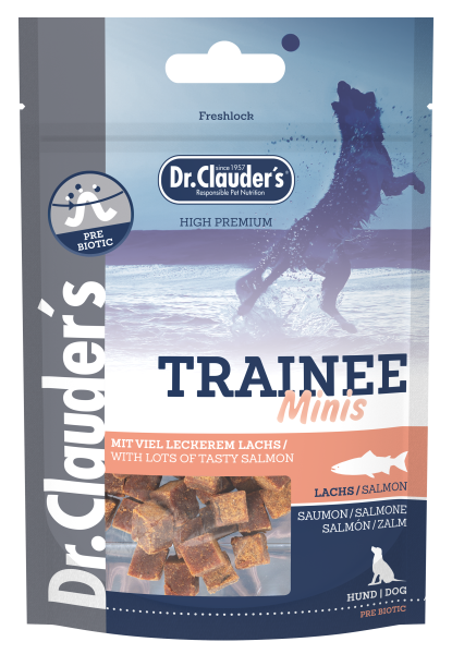 Dr.Clauder`s Trainee Snack Minis Lachs 50g für Hunde